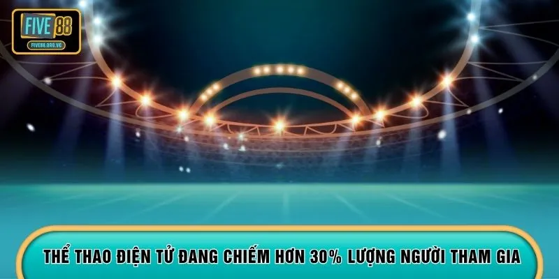 Thể thao điện tử đang chiếm hơn 30% lượng người tham gia