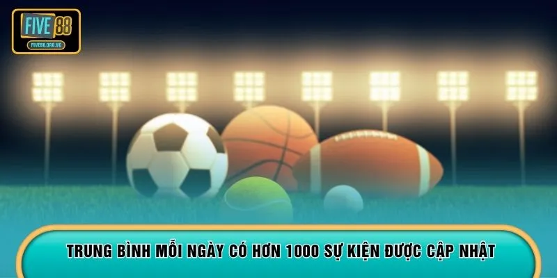 Trung bình mỗi ngày có hơn 1000 sự kiện được cập nhật